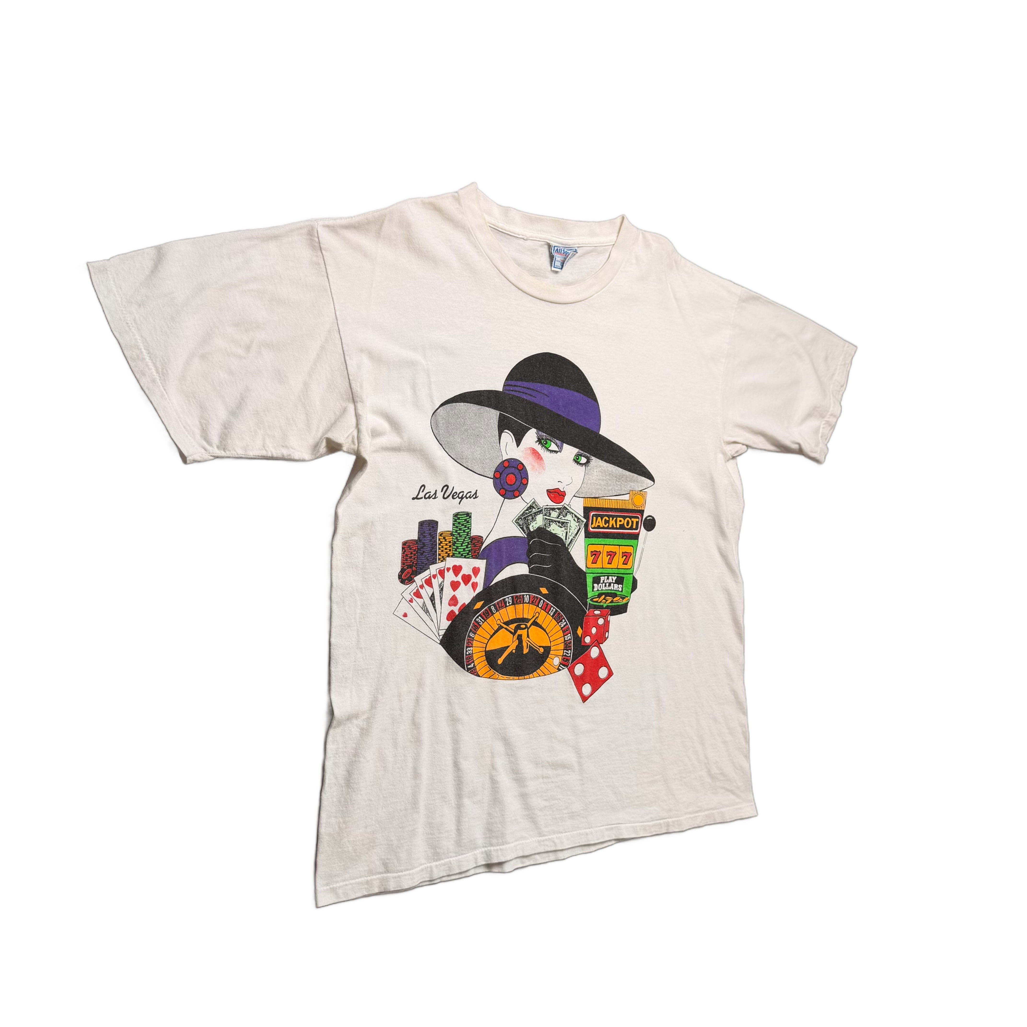 Vintage Las Vegas T-Shirt - White - XL