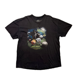 Vintage 2014 Harley Davidson T-Shirt - Black - XXL