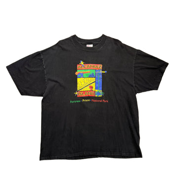 Vintage Alcatraz Island T-Shirt - Black - XXL