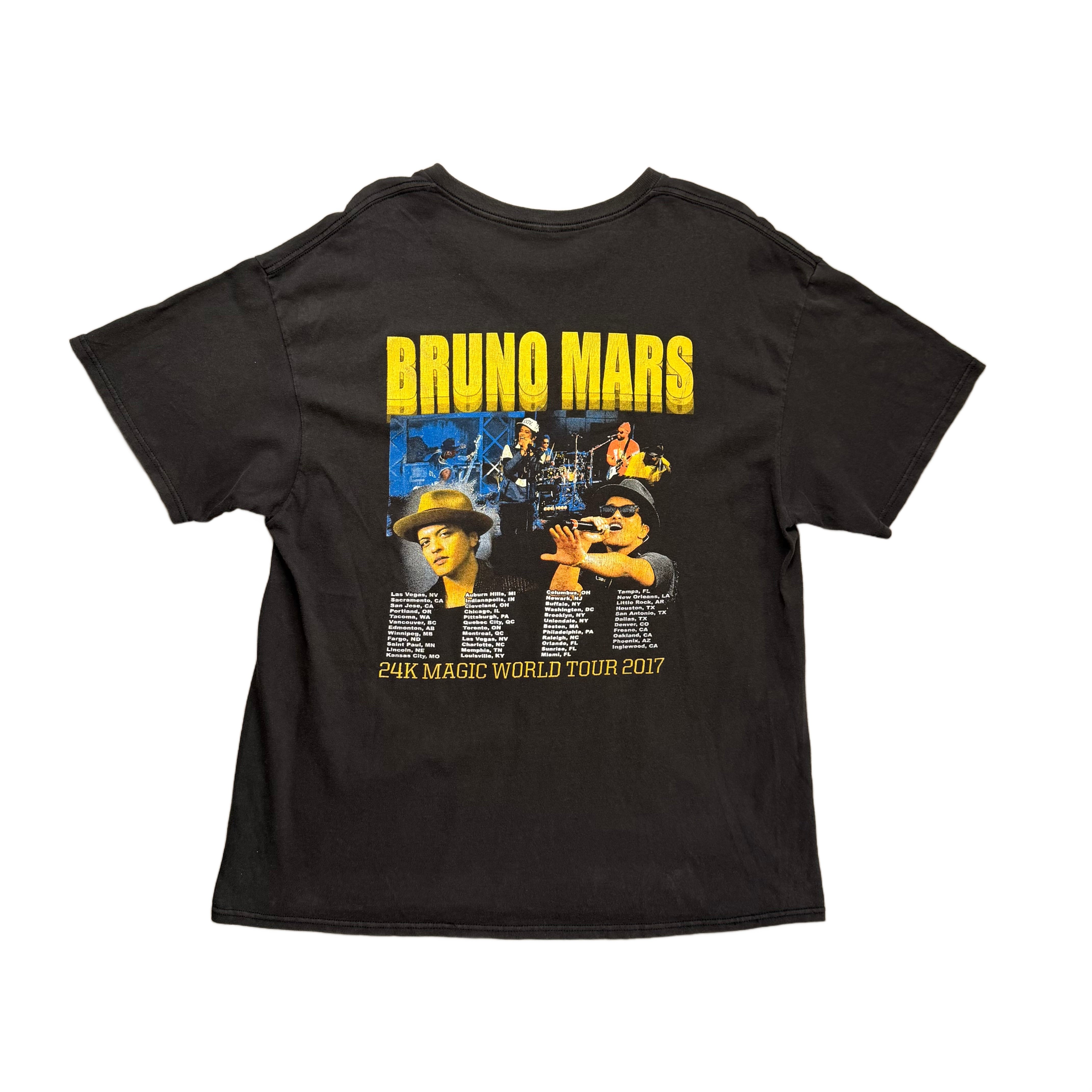 Vintage Bruno Mars T-Shirt - Black - L
