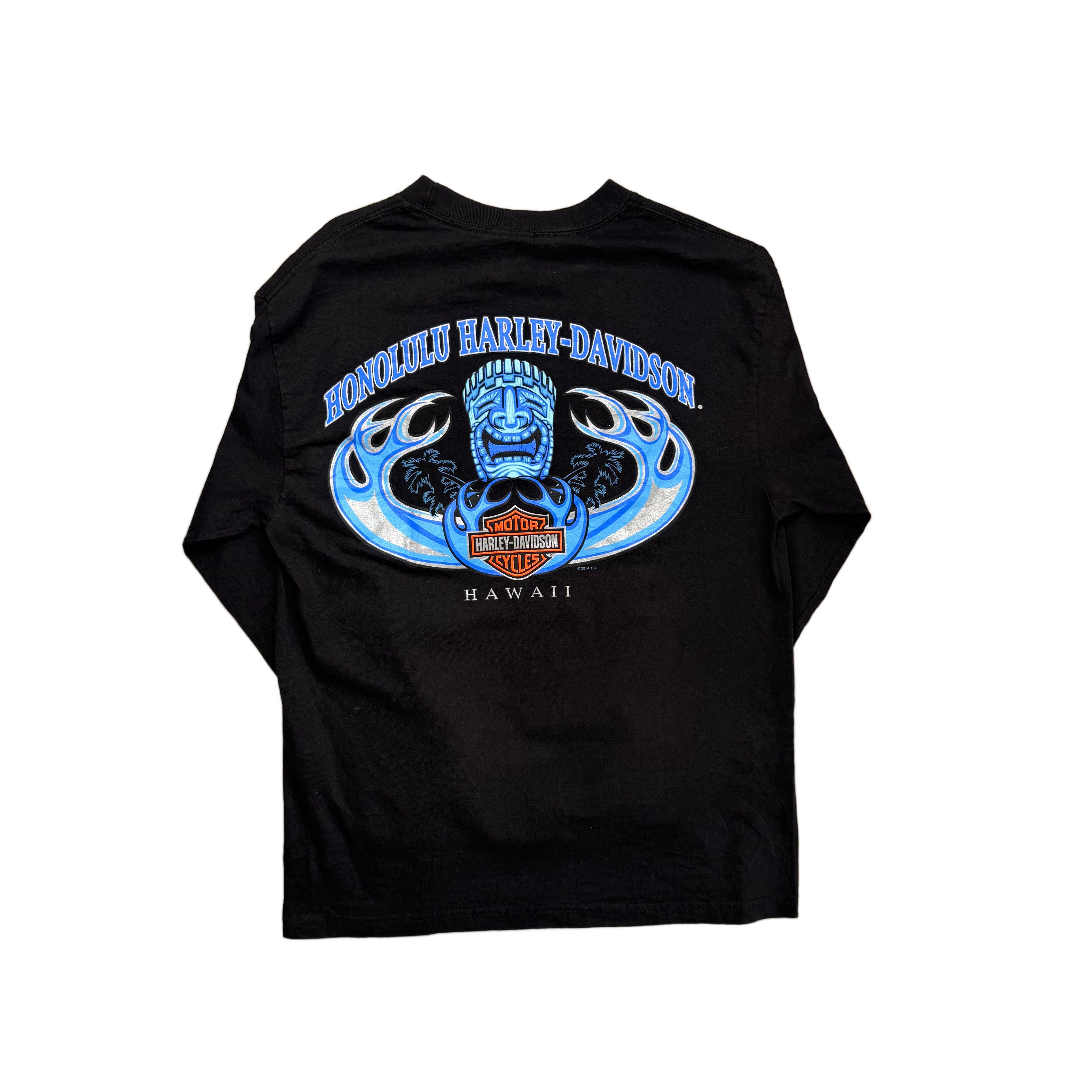 Vintage 2014 Harley Davidson T-Shirt - Black - M
