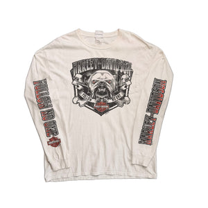 Vintage 2014 Harley Davidson T-Shirt - White - XL