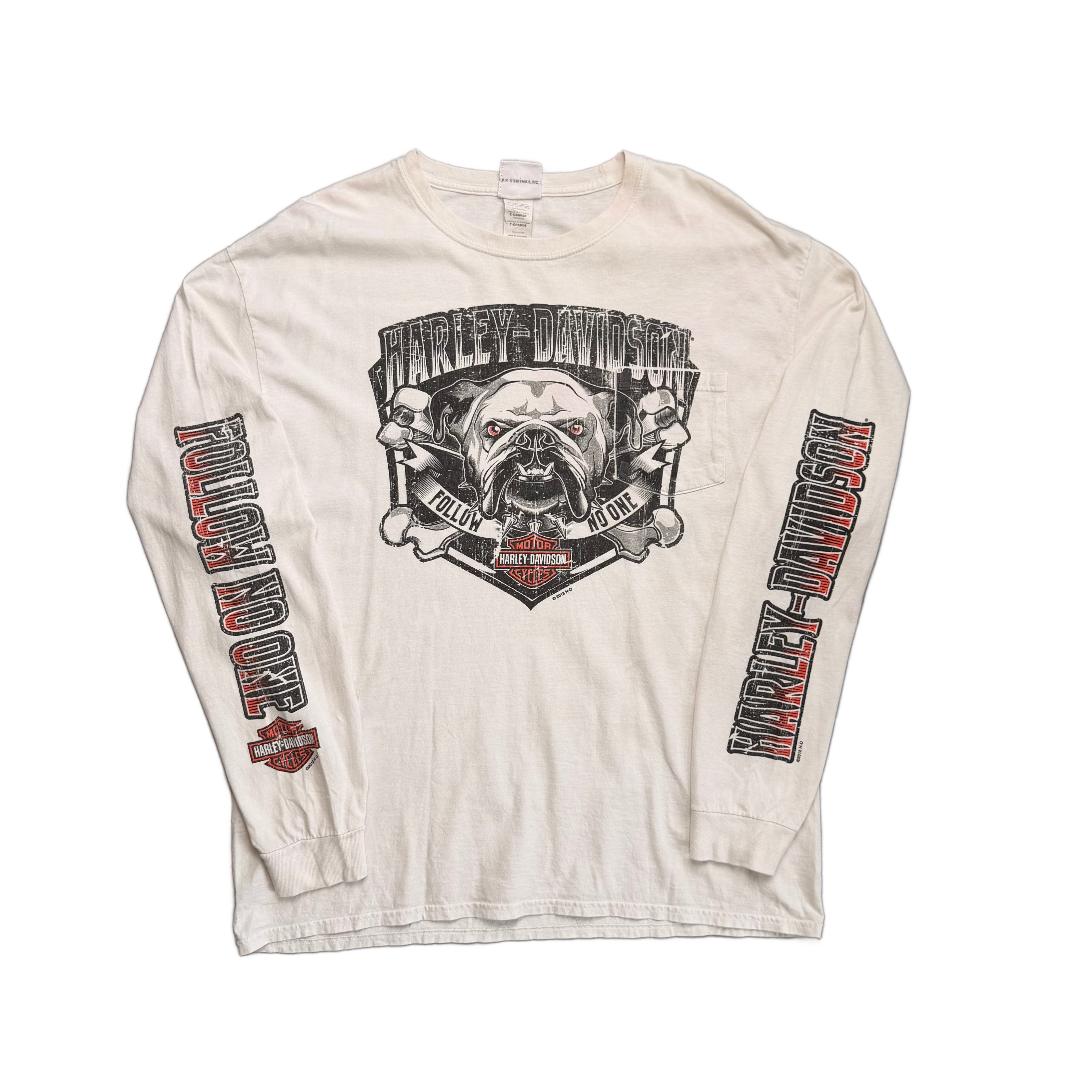 Vintage 2014 Harley Davidson T-Shirt - White - XL
