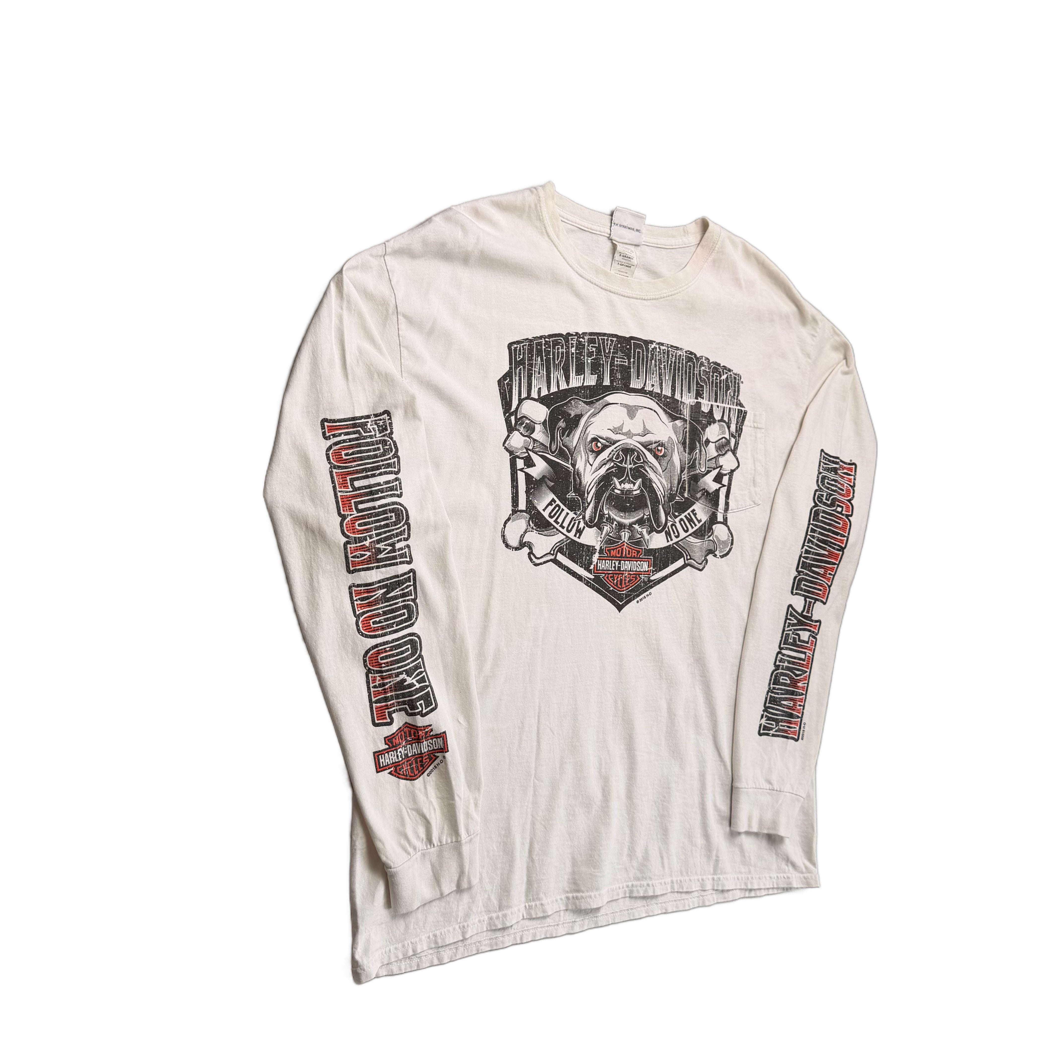 Vintage 2014 Harley Davidson T-Shirt - White - XL