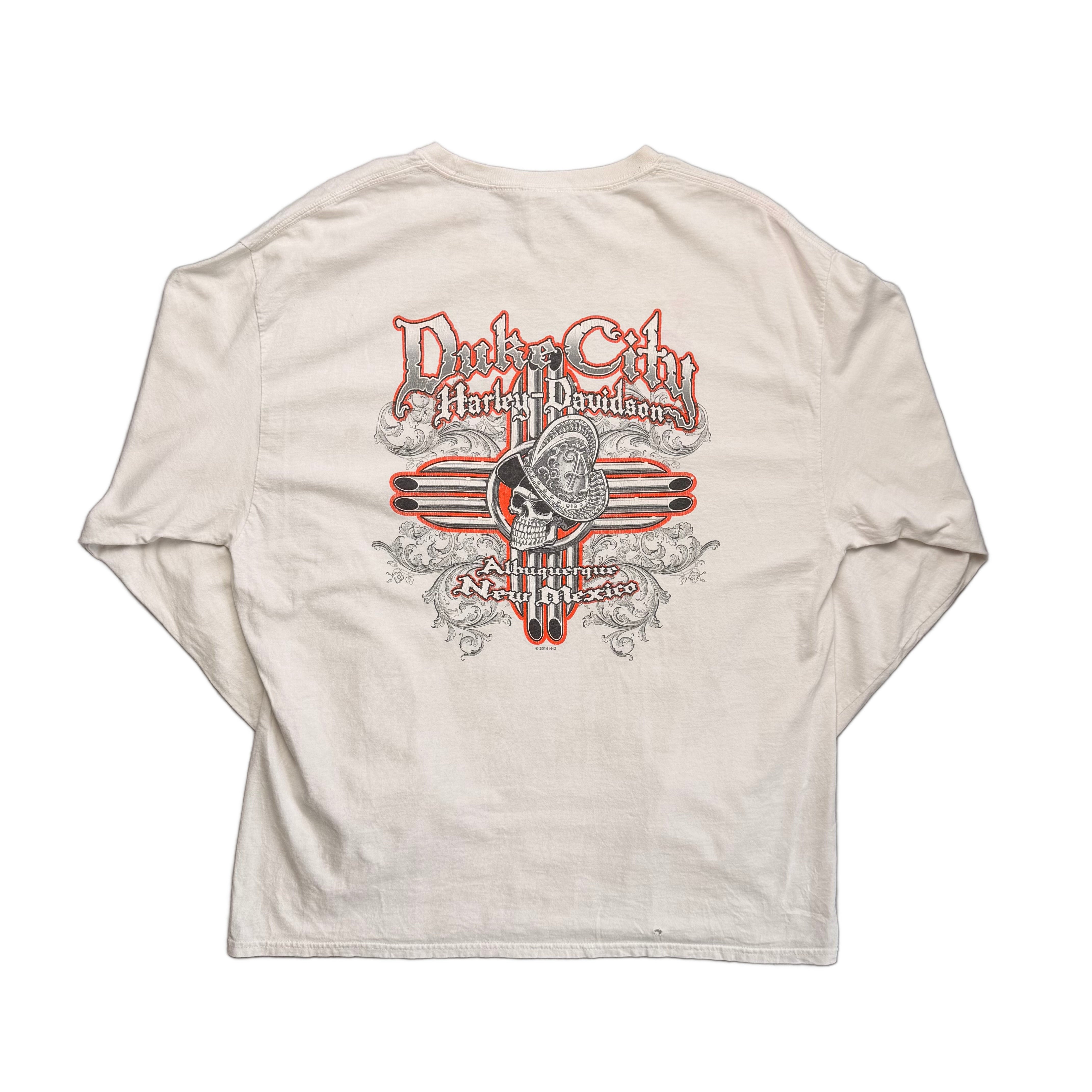 Vintage 2014 Harley Davidson T-Shirt - White - XL