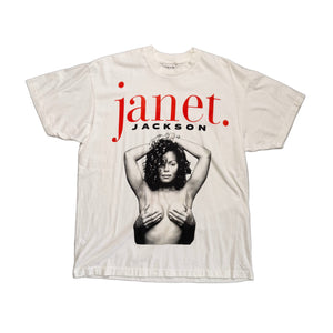 Vintage Janet Jackson T-Shirt - White - L