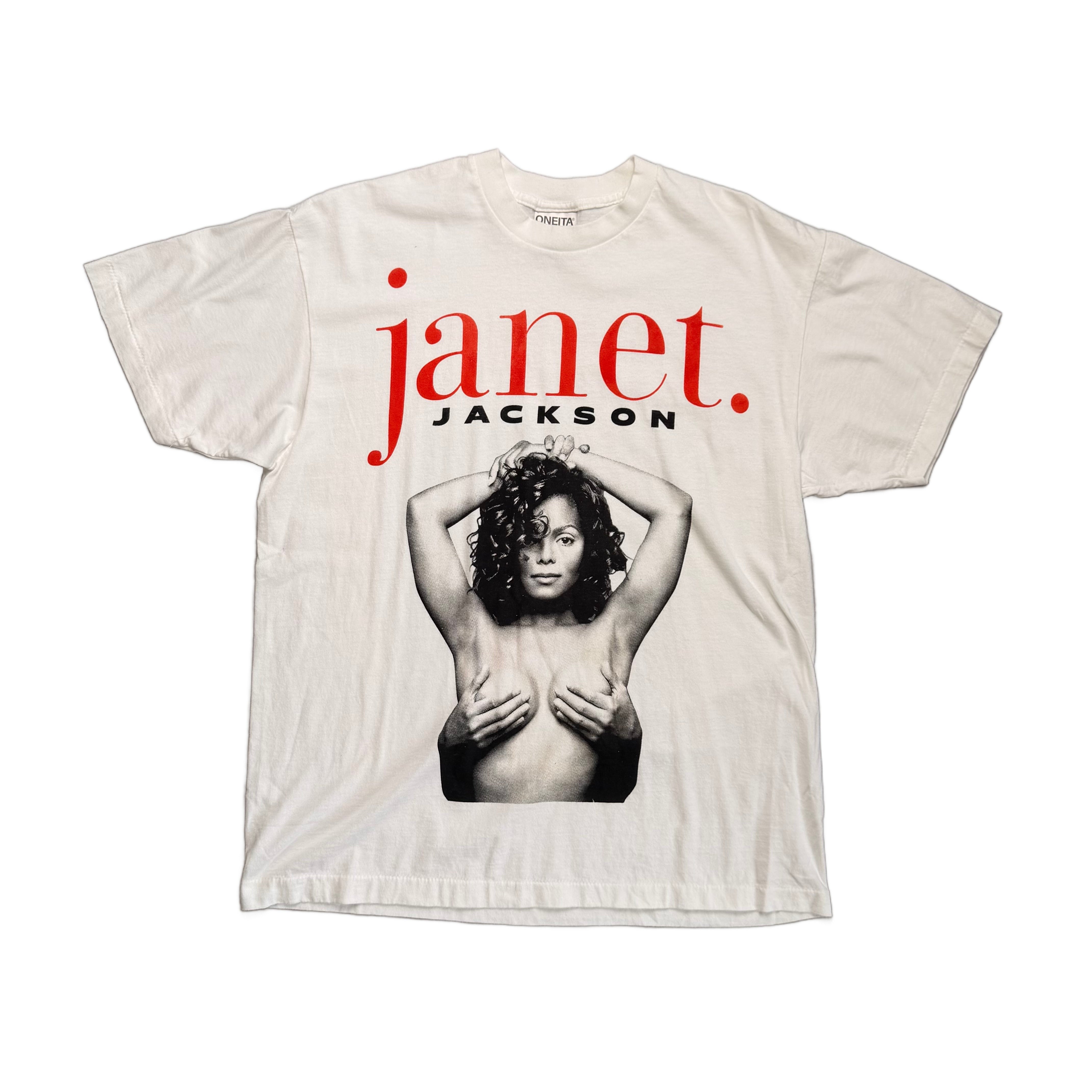 Vintage Janet Jackson T-Shirt - White - L