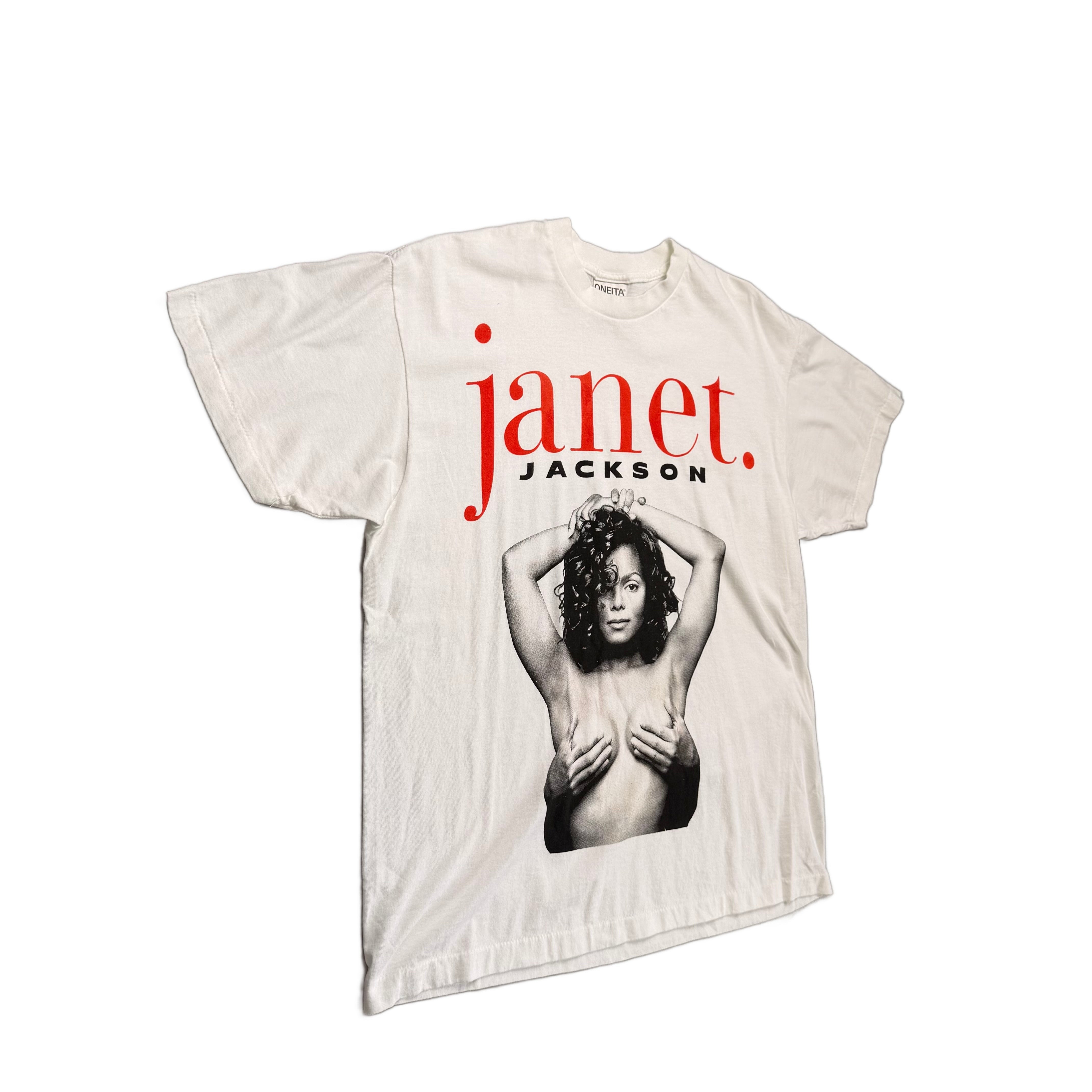Vintage Janet Jackson T-Shirt - White - L