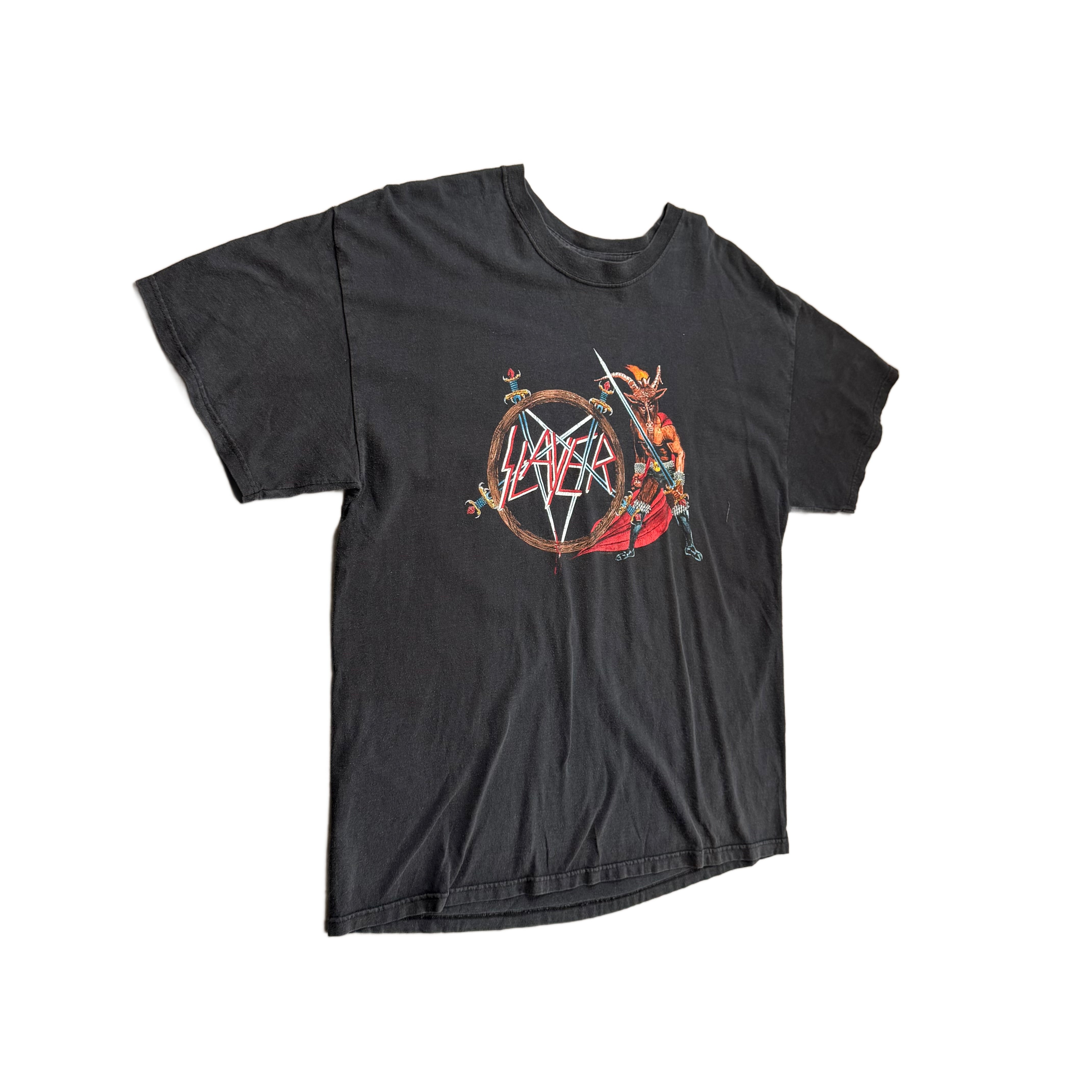 Vintage Slayer T-Shirt - Black - XL