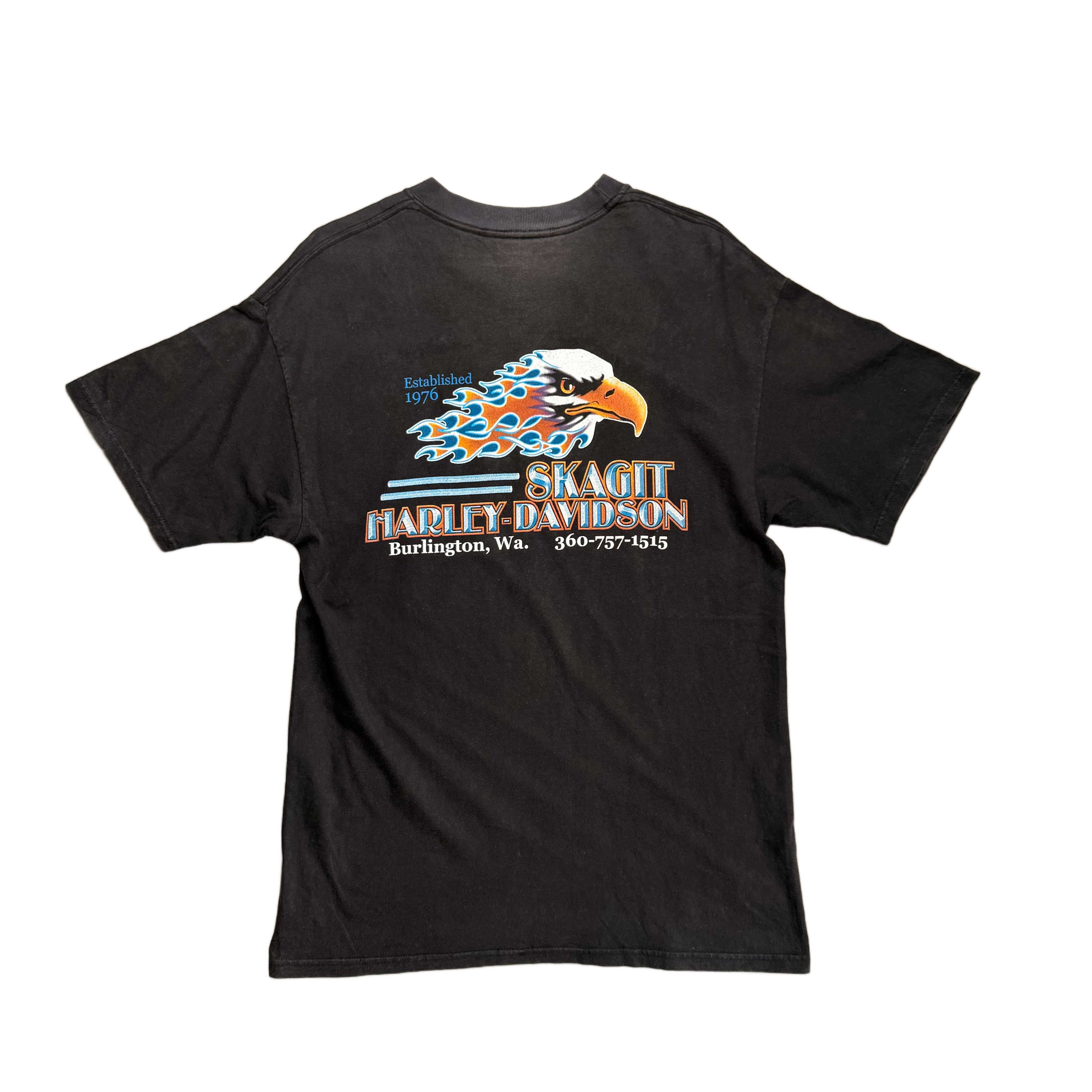 Vintage 2002 Harley Davidson T-Shirt - Black - XL