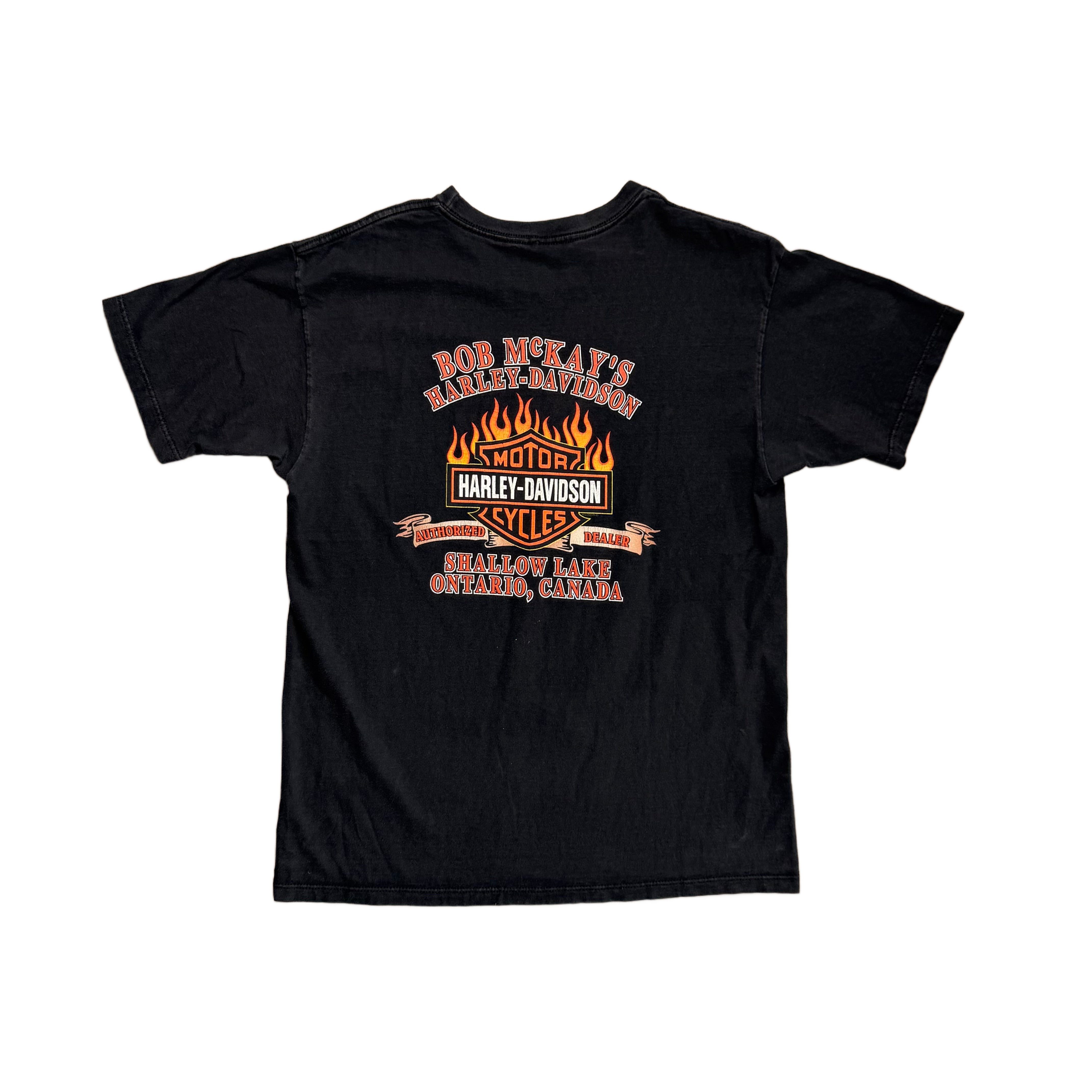 Vintage Harley Davidson T-Shirt - Black - L