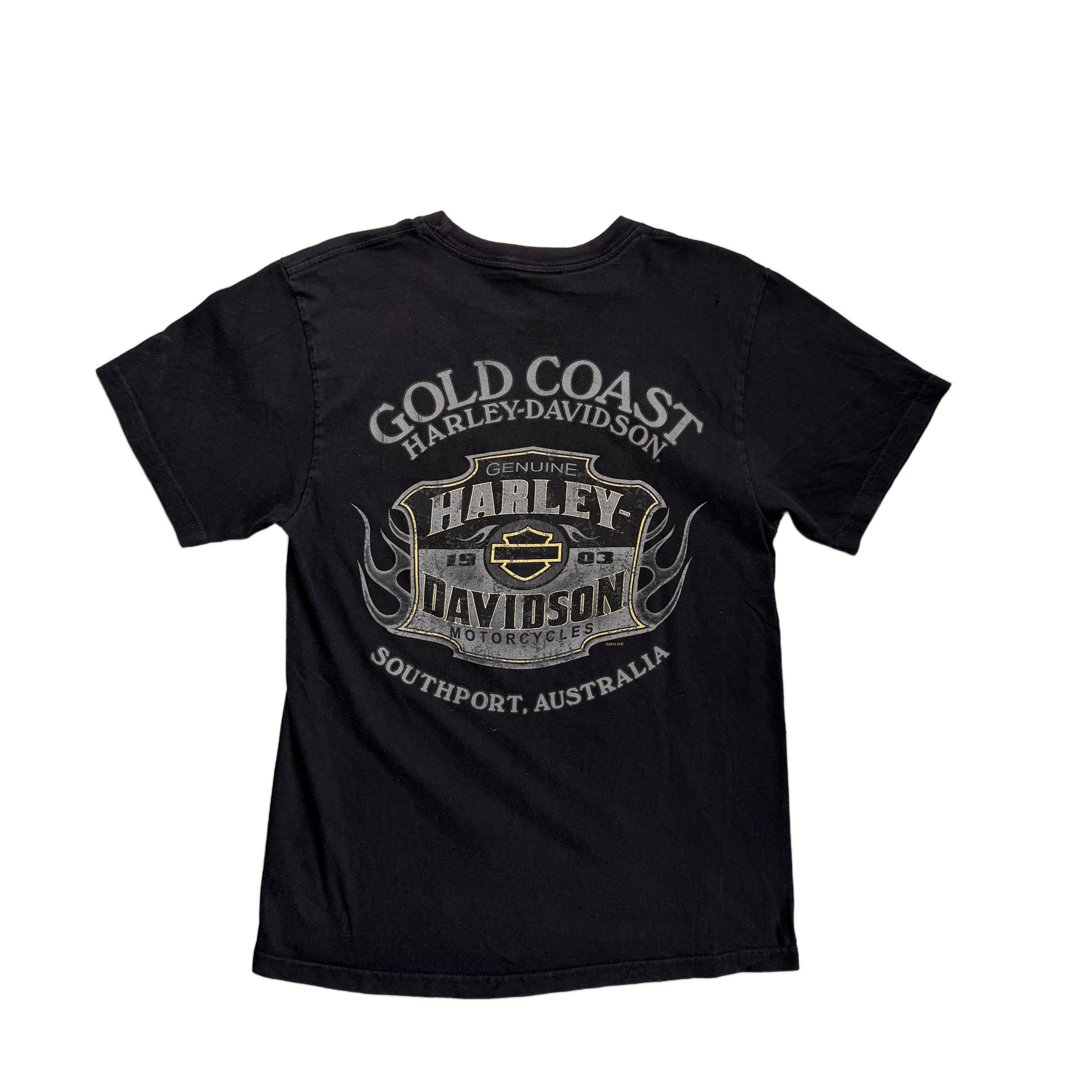 Vintage 2010 Harley Davidson T-Shirt - Black - M