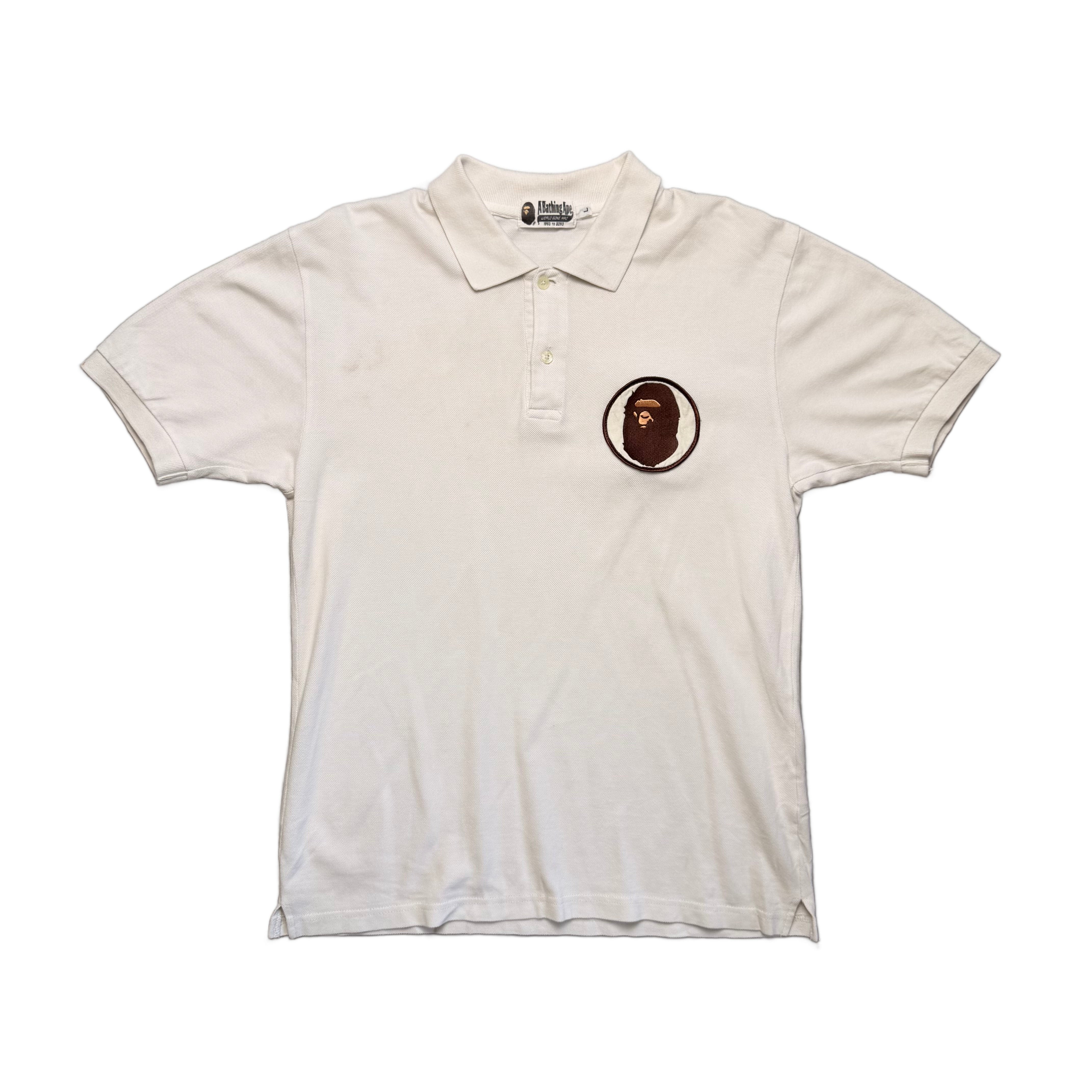 A Bathing Ape (BAPE) Polo - White - L