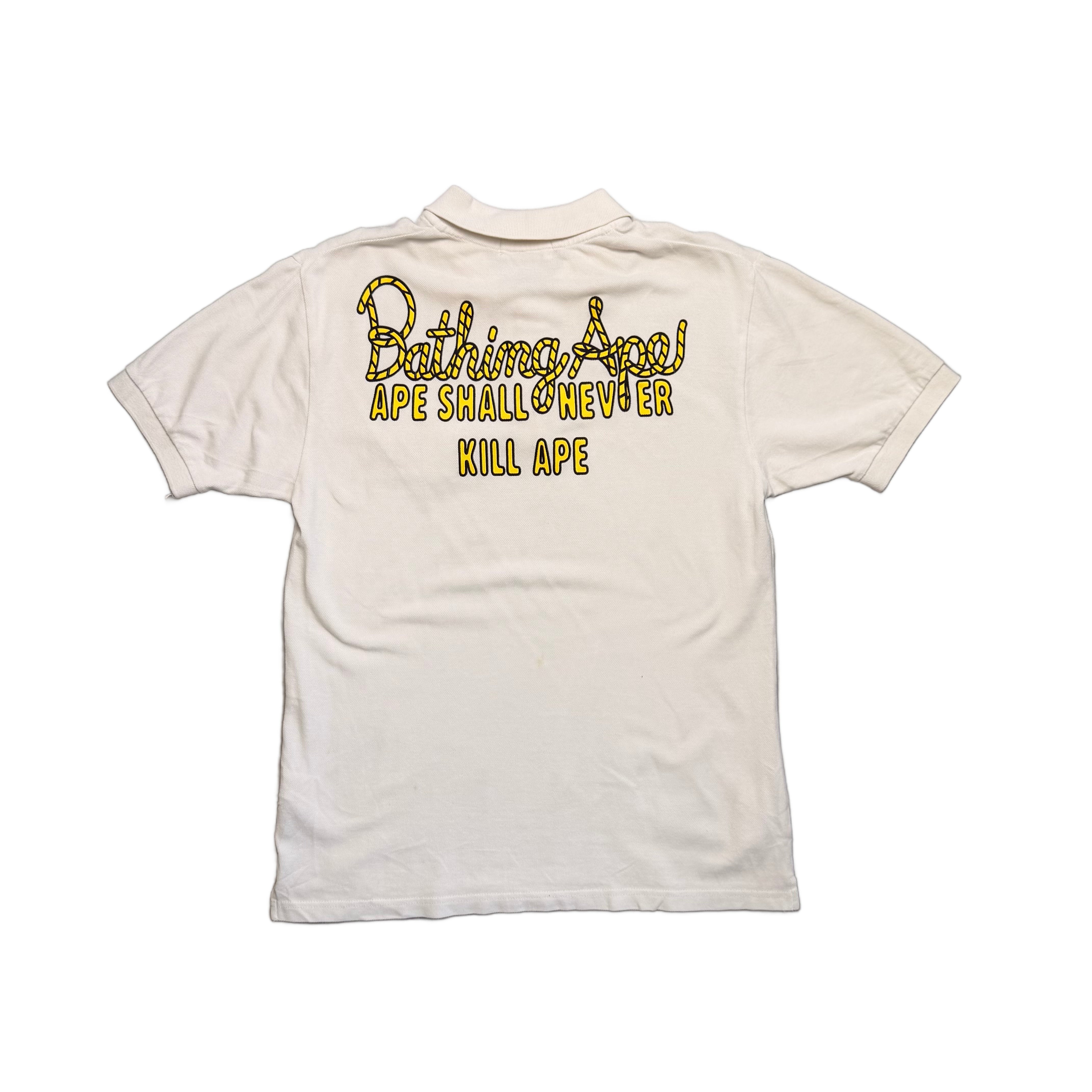 A Bathing Ape (BAPE) Polo - White - L