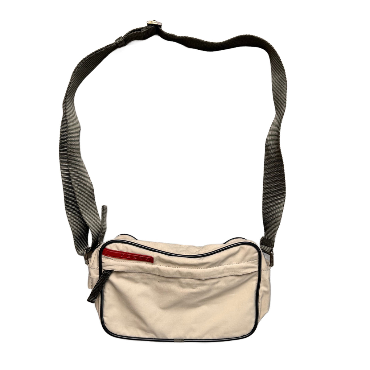 Prada Nylon Shoulder Bag - Beige