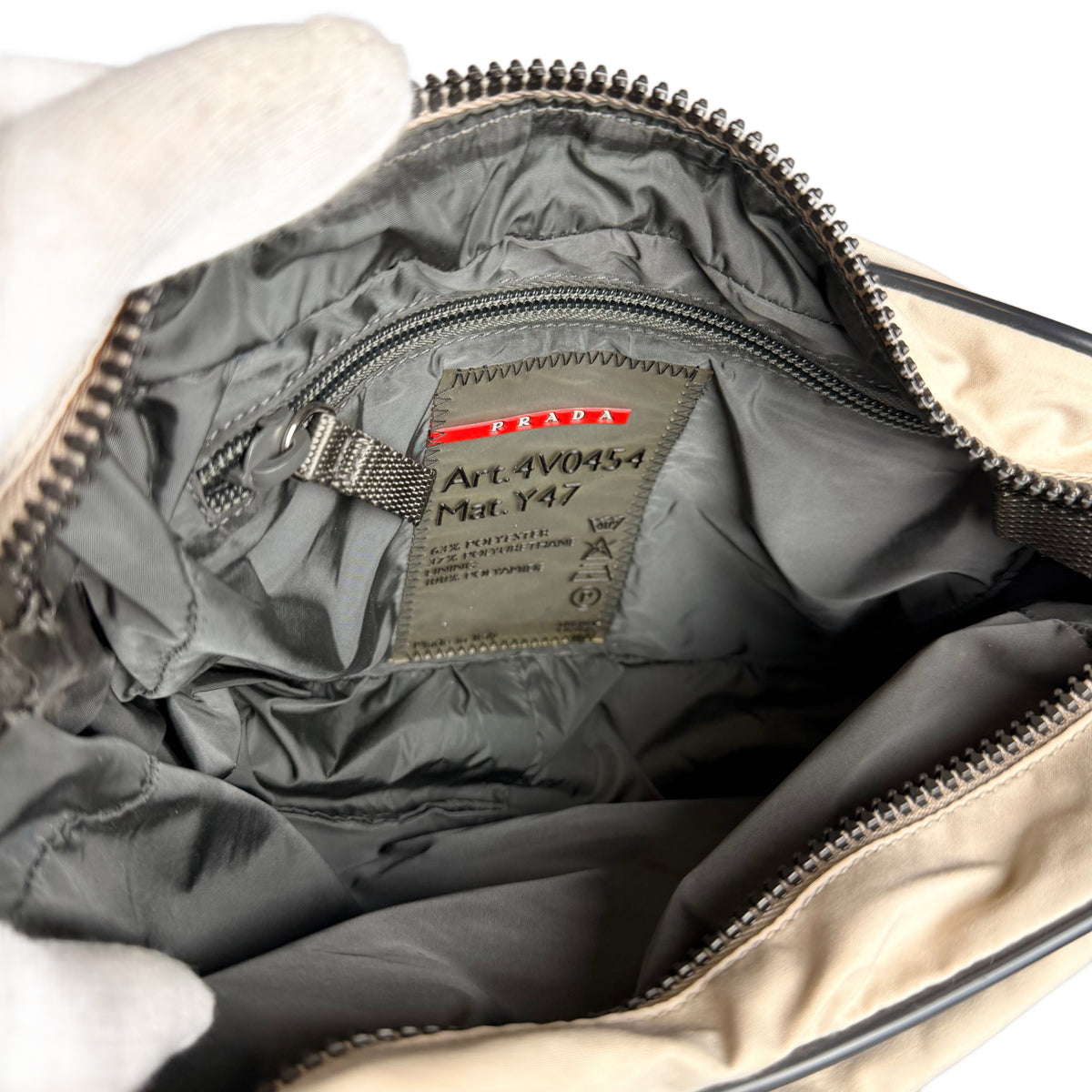 Prada Nylon Shoulder Bag - Beige
