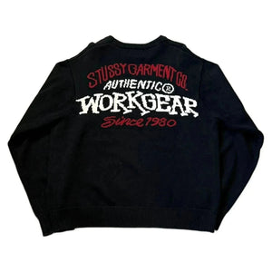 Stussy Knitted Sweatshirt - Black - L