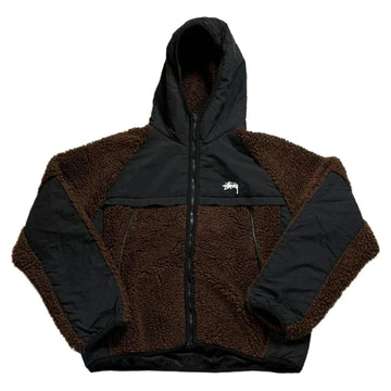 Stussy Fleece Jacket - Brown - M