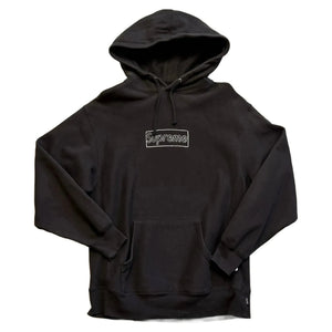 Supreme x KAWS Box Logo Hoodie - Black - M