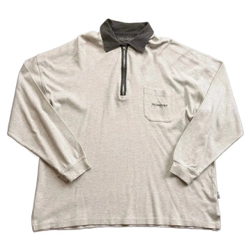 Yves Saint Laurent (YSL) 1/4 Zip Sweatshirt - Grey - XXL