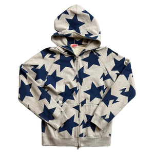 A Bathing Ape (BAPE) Zip Up Hoodie - Grey - M