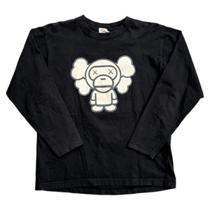 A Bathing Ape (BAPE) x KAWS Long Sleeve Tee - Black - L