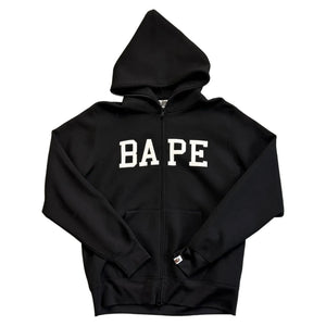 A Bathing Ape (BAPE) Zip Up Hoodie - Black - L