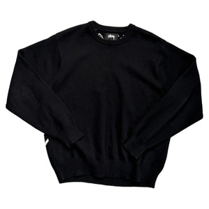 Stussy Knitted Sweatshirt - Black - L