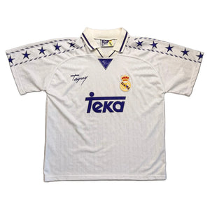 1996-97 Real Madrid Home Shirt - M