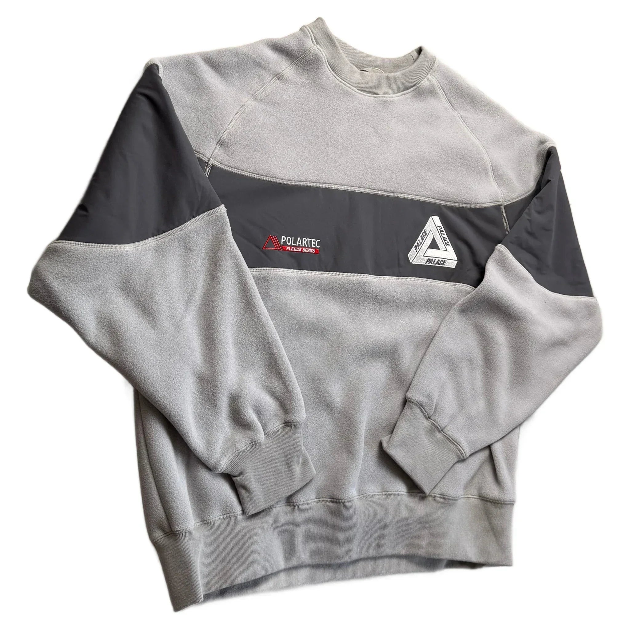 Palace Fleece Sweatshirt - Grey - L