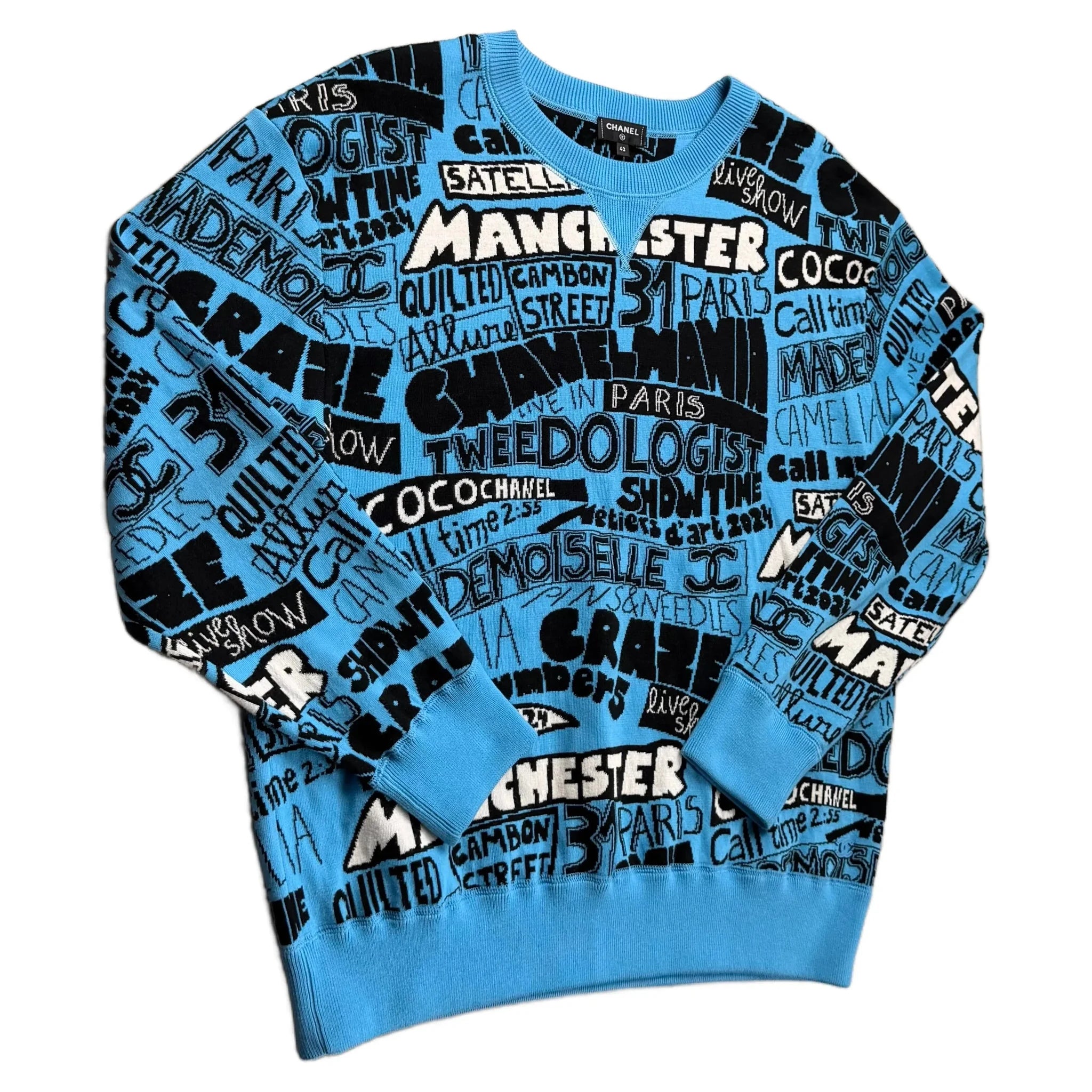 Blue Chanel Sweatshirt - M