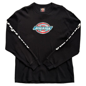 Black Supreme x Dickies Long Sleeve Waffle Tee - M