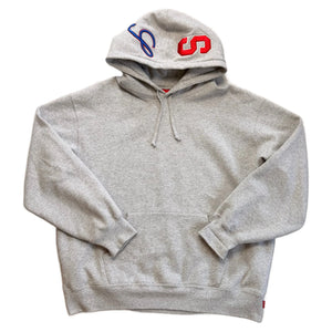 Grey Supreme Hoodie - L