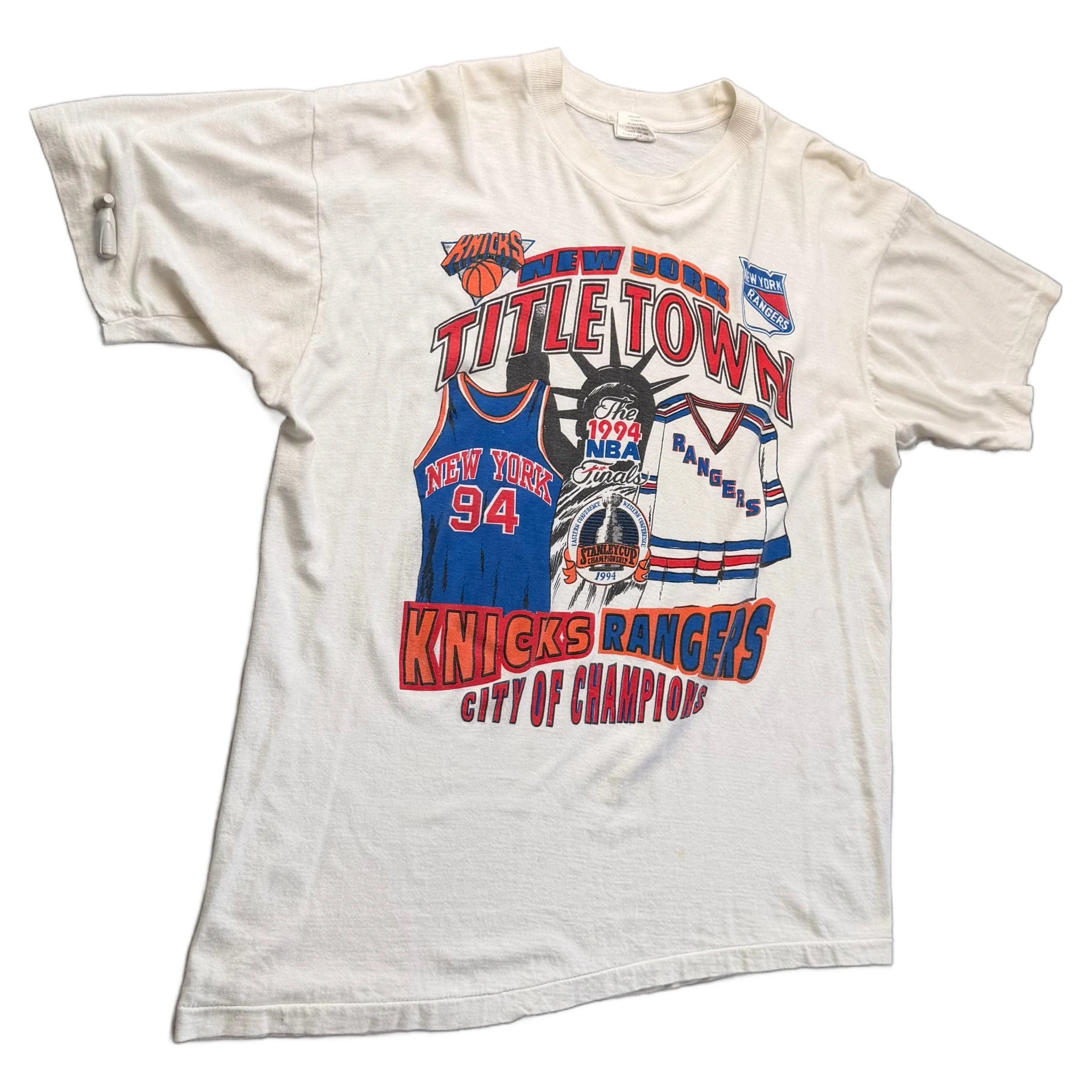 Vintage White New York Knicks Tee - XL