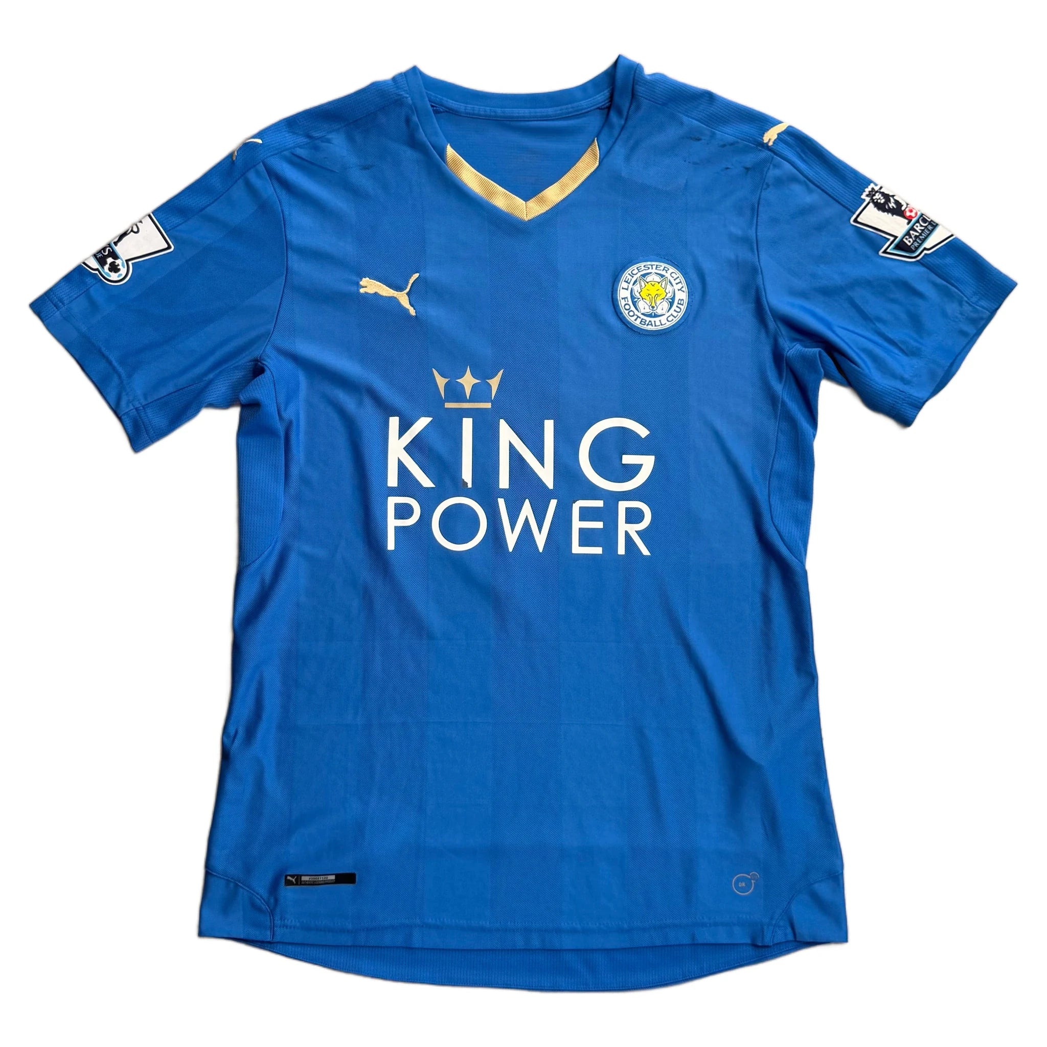 2015-16 Leicester City Home Vardy Shirt - XL