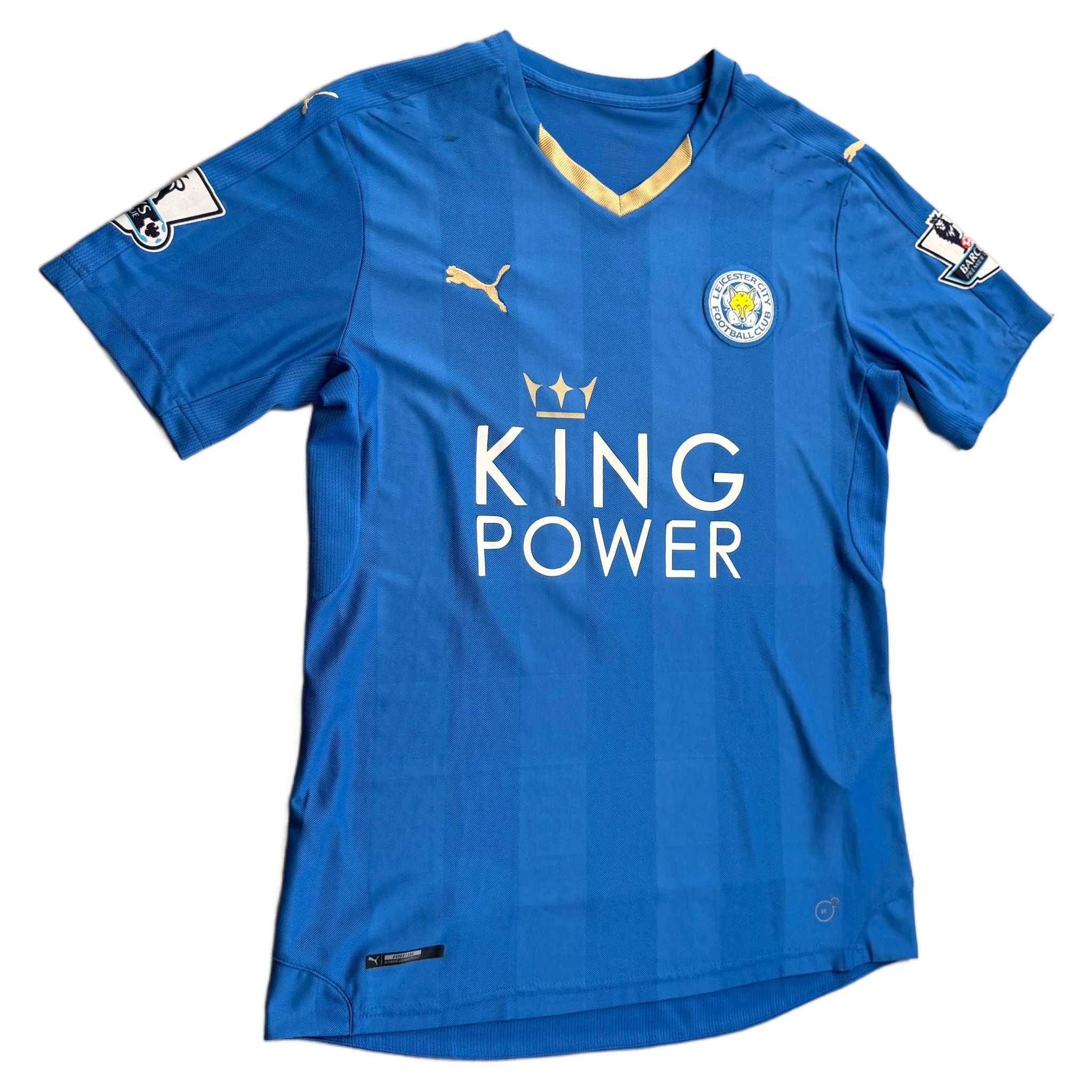 2015-16 Leicester City Home Vardy Shirt - XL