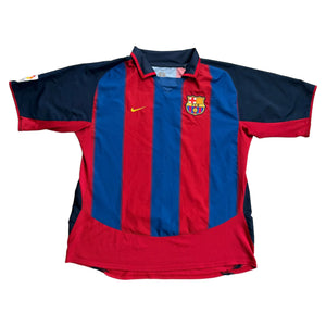 2003-04 Barcelona Home Shirt - XL
