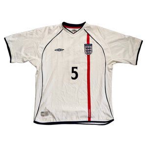 2001-03 England Home Rushby Shirt - XL