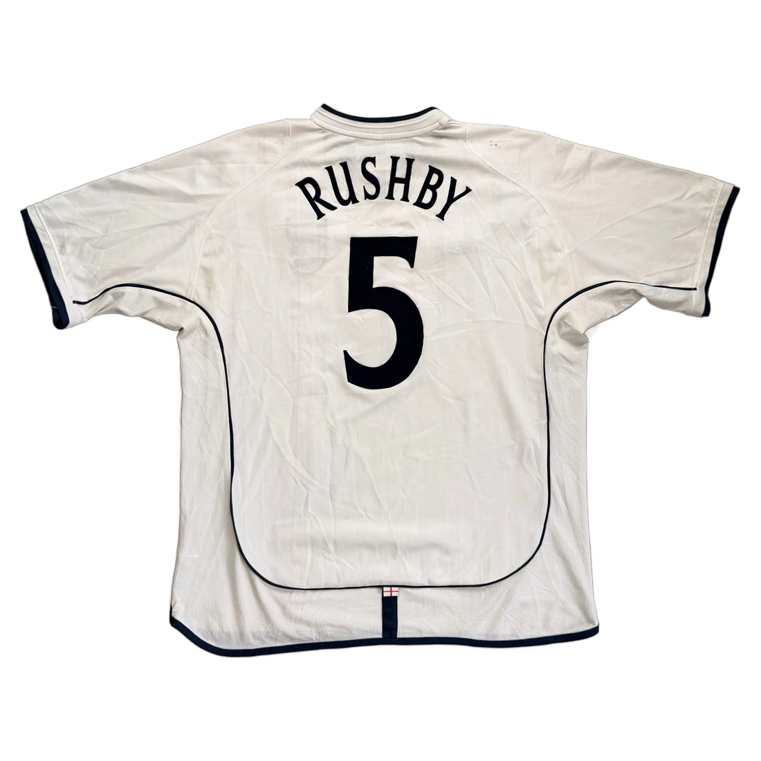 2001-03 England Home Rushby Shirt - XL