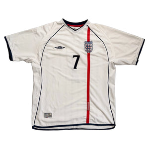 2001-03 England Home Beckham Shirt - XL