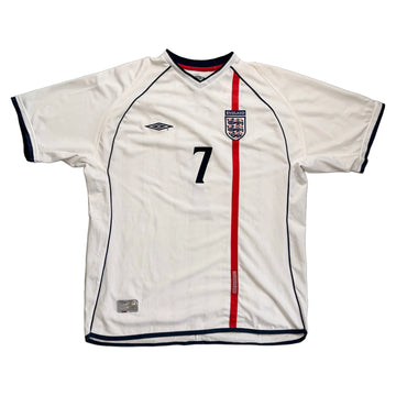 2001-03 England Home Beckham Shirt - XL