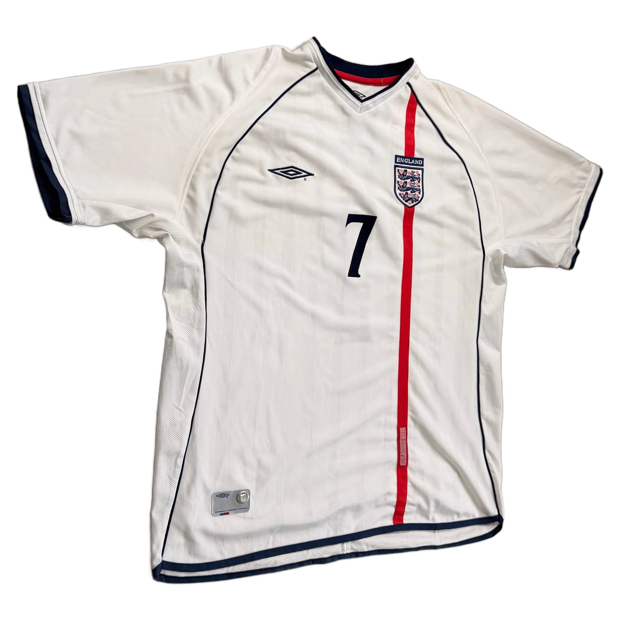 2001-03 England Home Beckham Shirt - XL