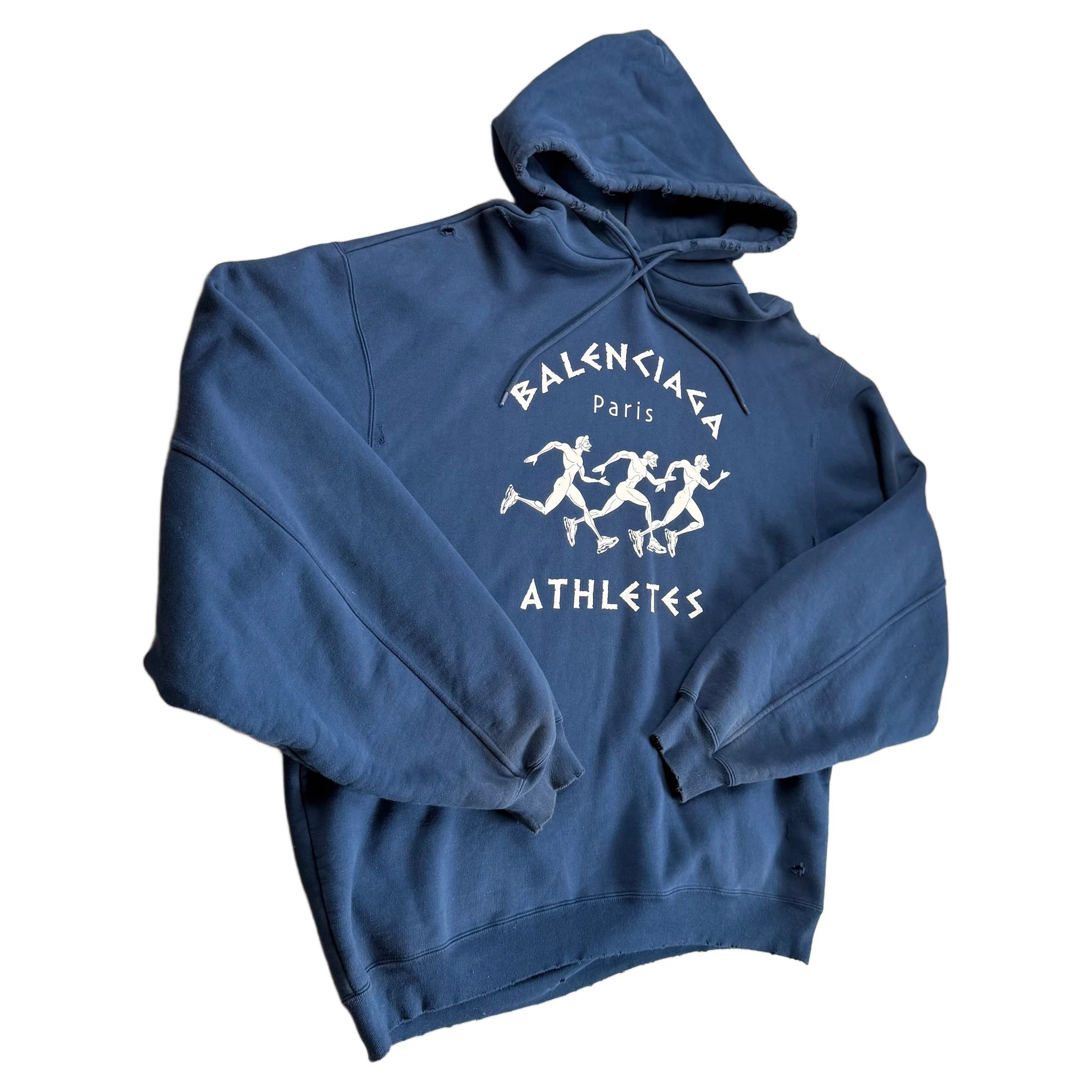 Balenciaga Hoodie - Navy Blue - L