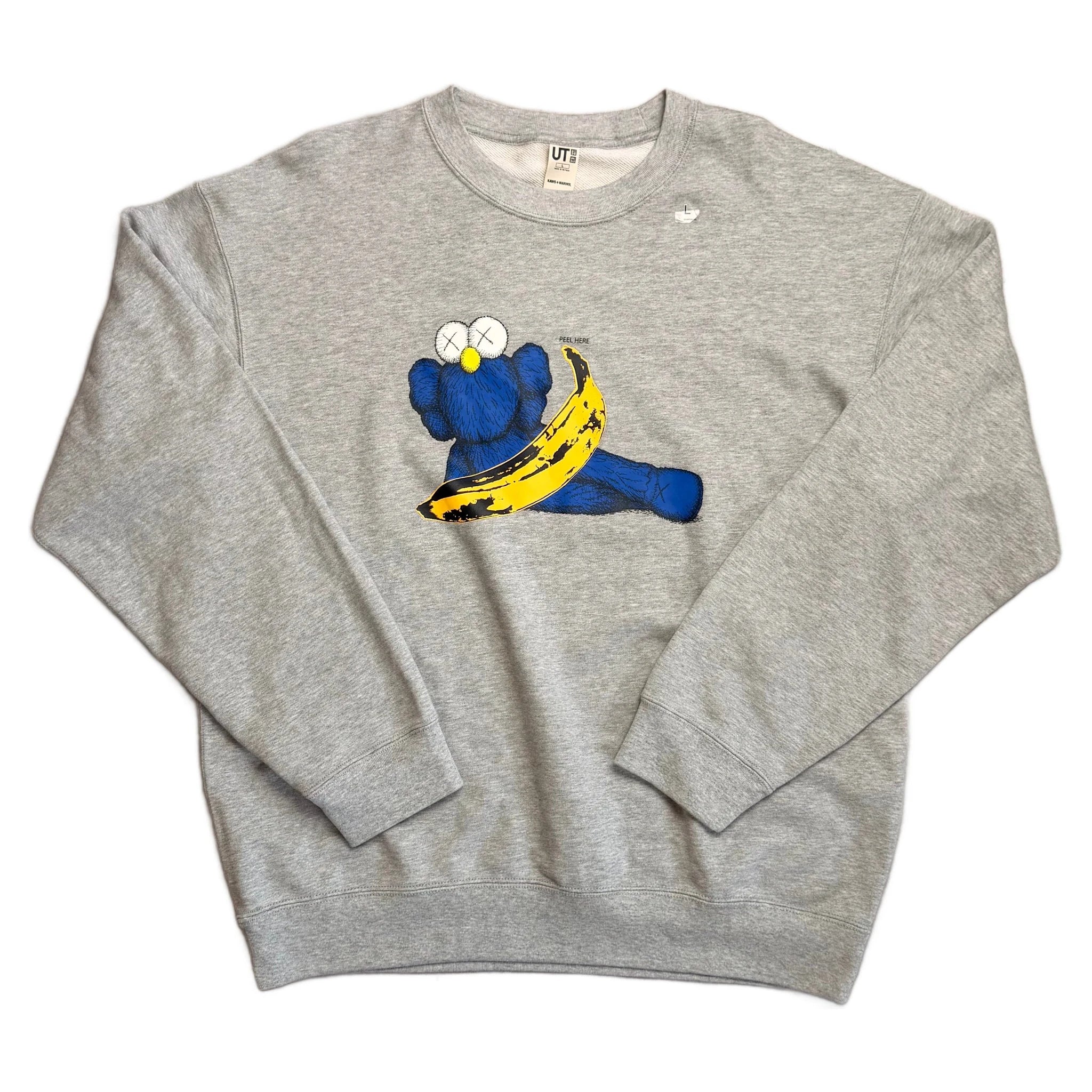 Grey Uniqlo x KAWS Sweatshirt - L