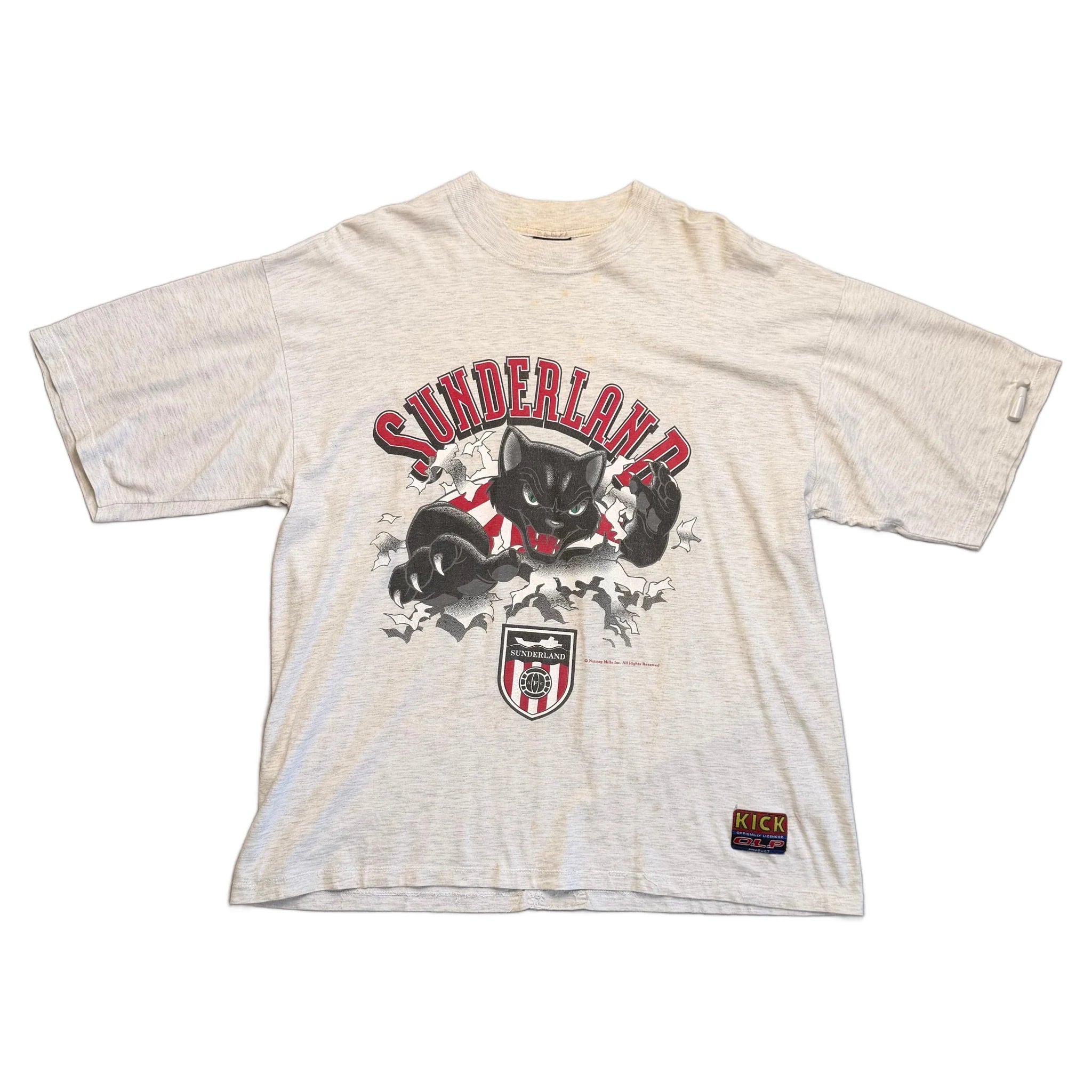 Vintage Sunderland Tee - Grey - XL