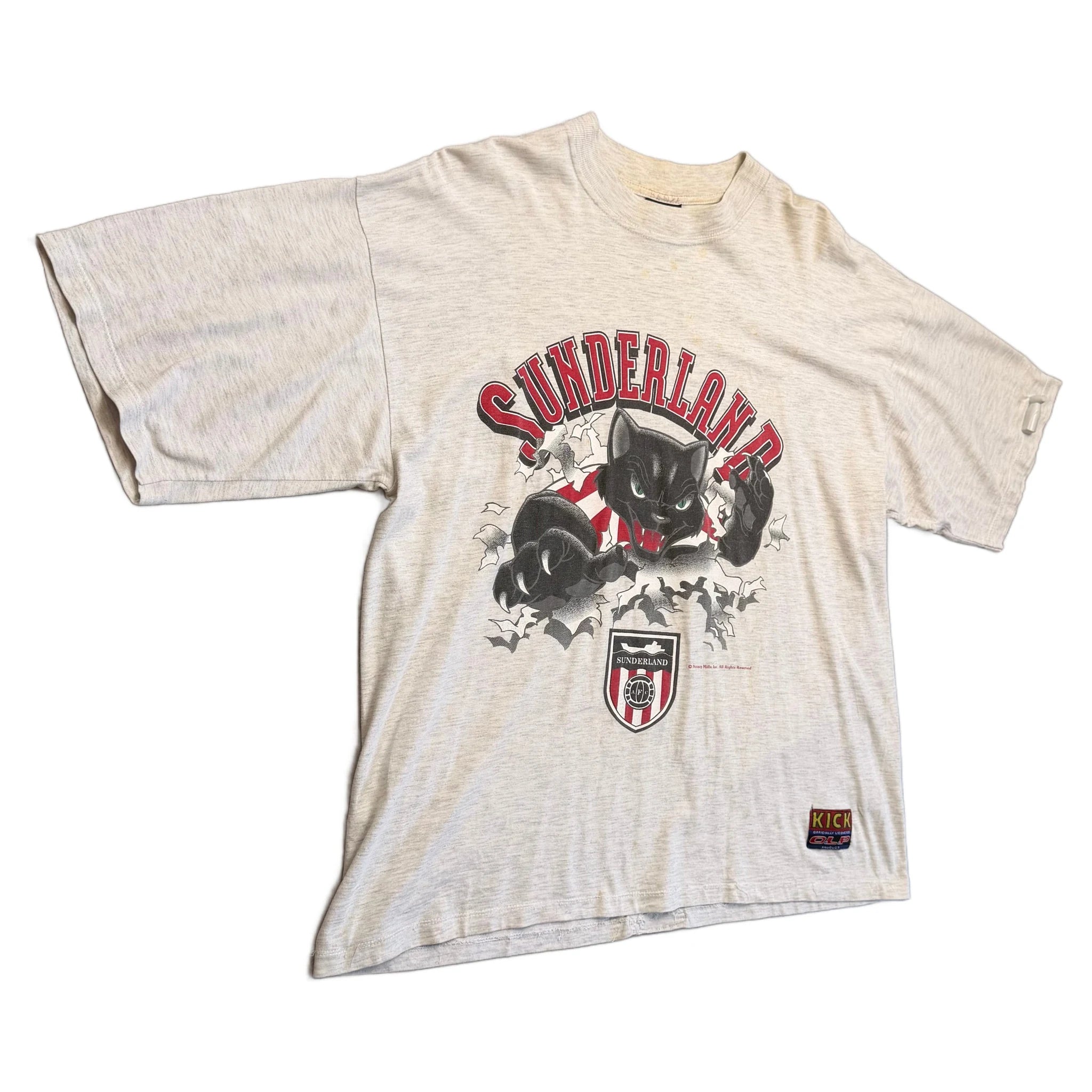 Vintage Sunderland Tee - Grey - XL