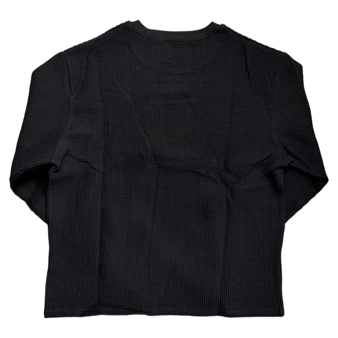 Black Valley Dreams Waffle Long Sleeve T-Shirt - S