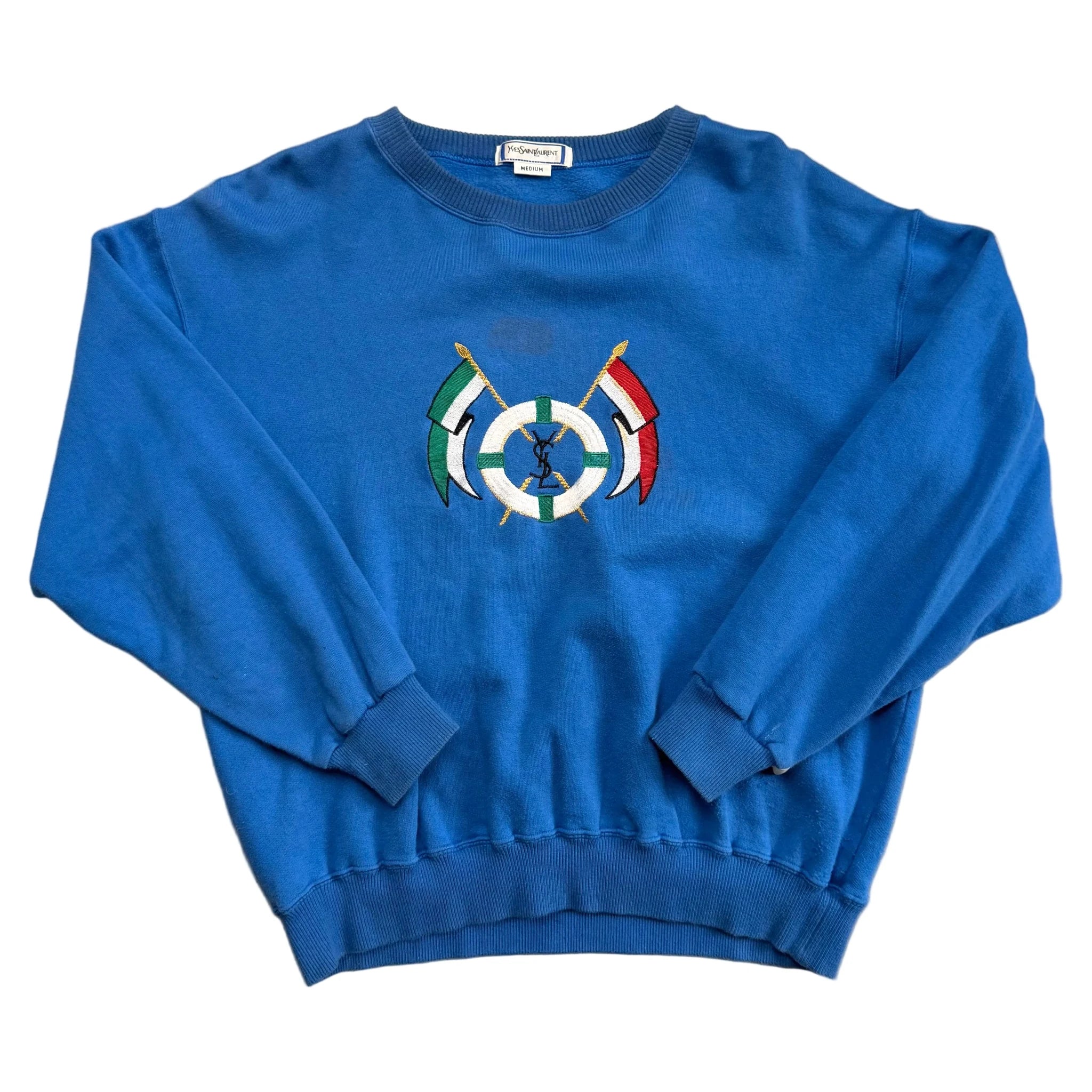 Yves Saint Laurent (YSL) Sweatshirt - Blue - M