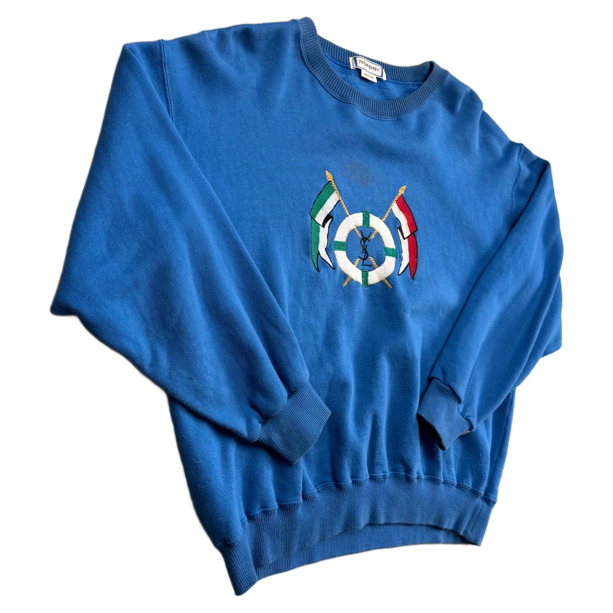 Yves Saint Laurent (YSL) Sweatshirt - Blue - M