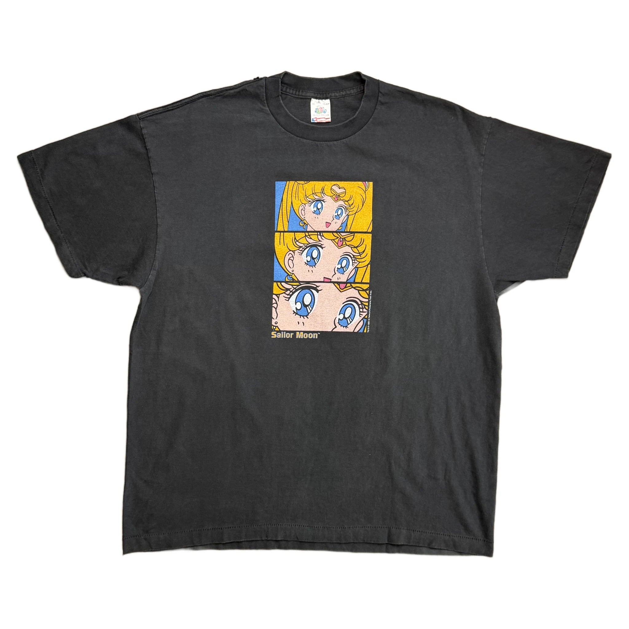 Vintage 1995 Sailor Moon T-Shirt - Black - XL